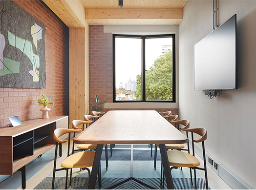 An eight desk meeting room to book in Brixton, tea and coffee available on request.