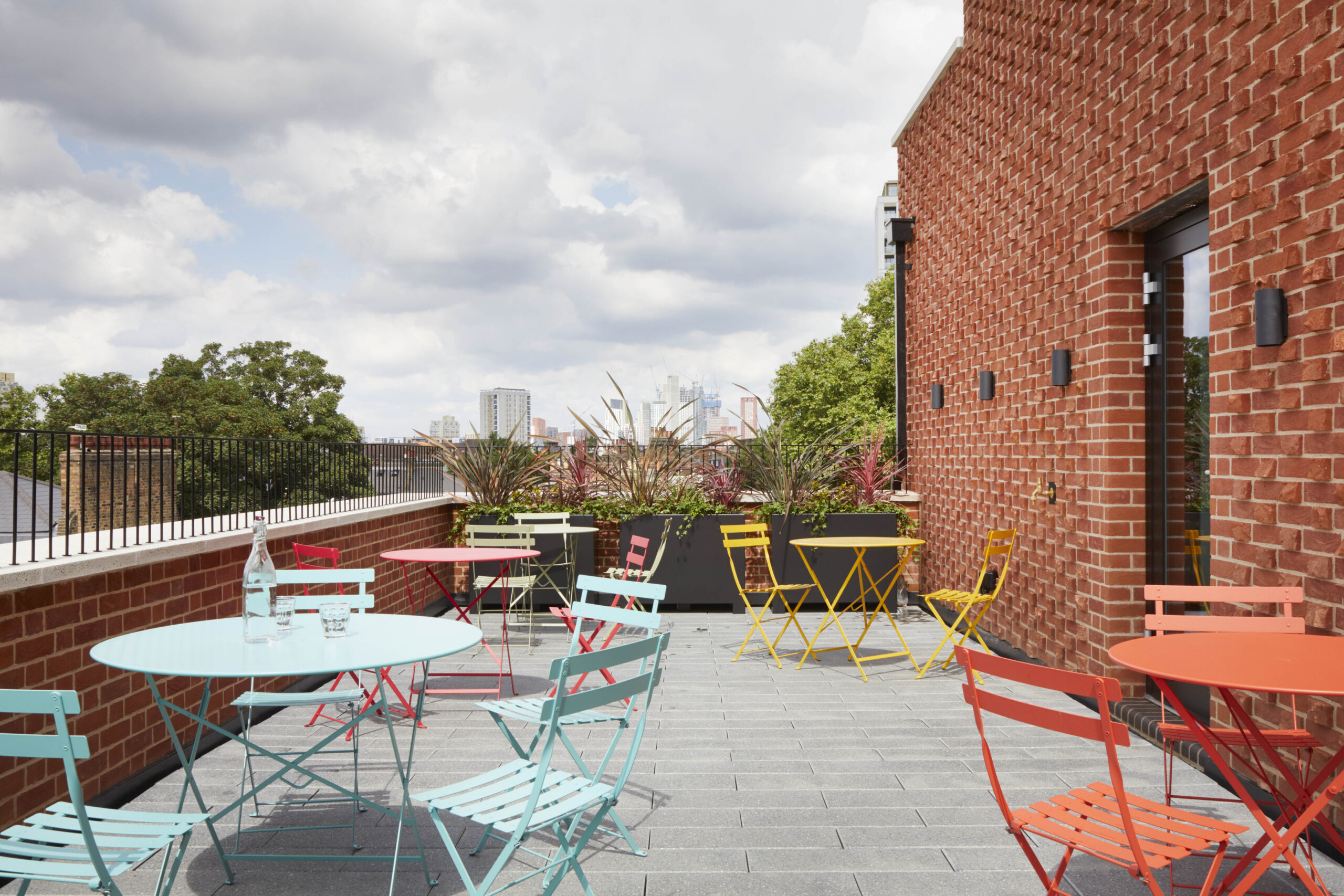 The roof terrace at The Department Store Studios in  South London. When you need a break, why not enjoy it outside?